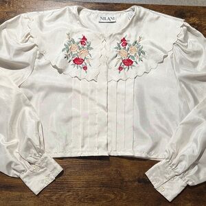 Nilani Vintage Embroidered Blouse Size 6